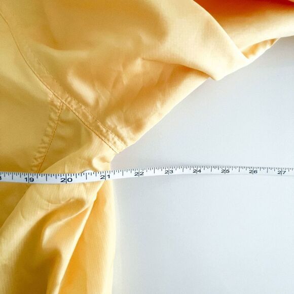 Eddie Bauer Womens Windbreaker Jacket Full Zip Mock Neck Packable Yellow Large - Picture 5 of 7